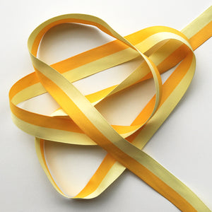 Yellow Stripe Ribbon (22mm)