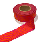 Reversible Pink and Orange Wave Ribbon (40mm)