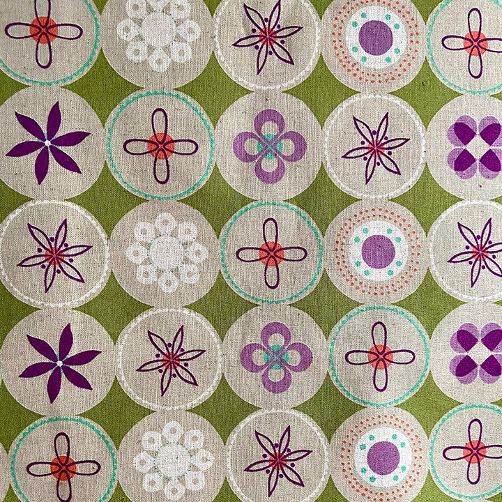 *rare* 'Ruby Star Spring' COTTON/LINEN by Melody Miller for Kokka - wide