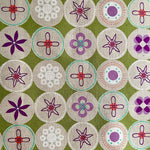 *rare* 'Ruby Star Spring' COTTON/LINEN by Melody Miller for Kokka - wide