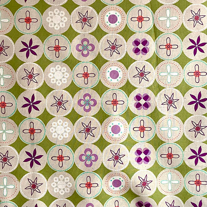 *rare* 'Ruby Star Spring' COTTON/LINEN by Melody Miller for Kokka - wide