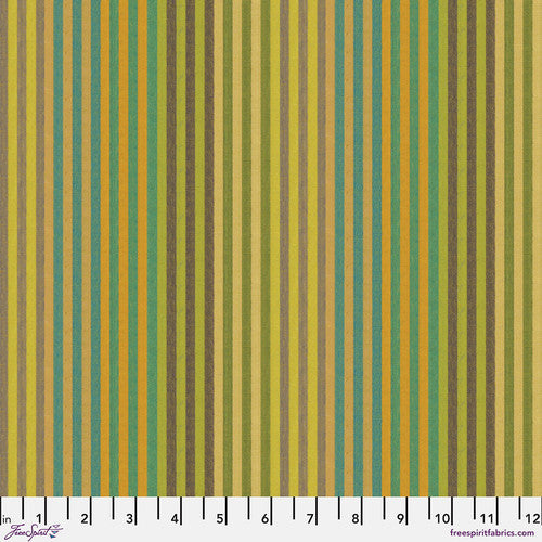 Kaffe Fassett Shot Cotton Caterpillar Stripe - Sprout