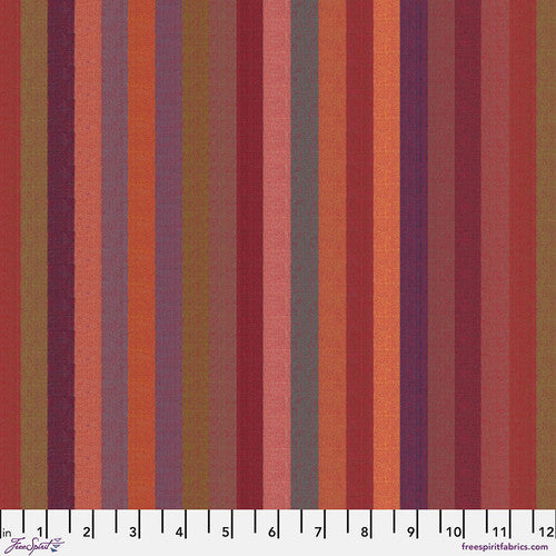 Kaffe Fassett Shot Cotton Broad Stripe - Red