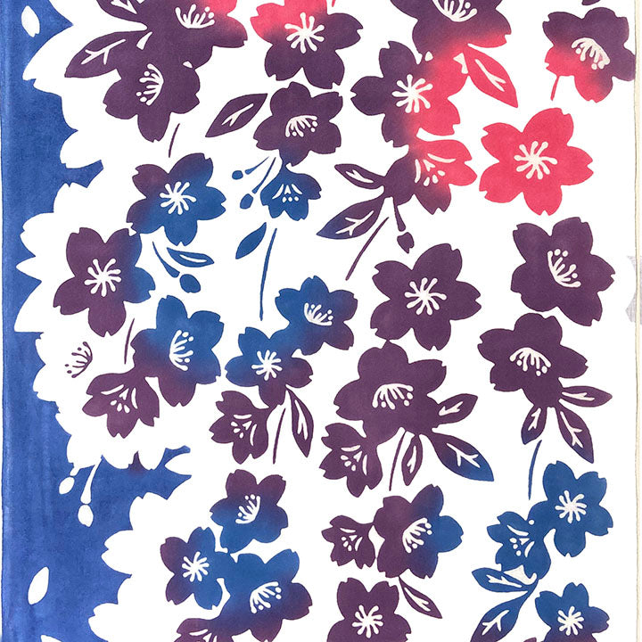 Japanese Cotton Tenugui: Cherry Blossom Spring