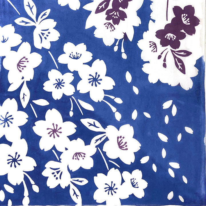 Japanese Cotton Tenugui: Cherry Blossom Spring