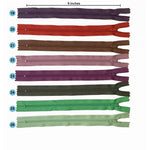 YKK 9-inch zippers in 26 great colours