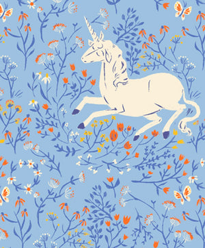 Heather Ross 20th Anniversary Collection - Blue Unicorns