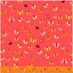 Heather Ross 20th Anniversary Collection - Coral Butterflies