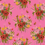 Heather Ross 20th Anniversary Collection - Pink Wild Flowers