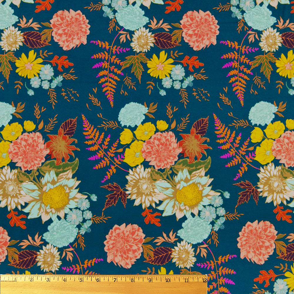 Floral Glow in Twilit by Art Gallery Fabrics
