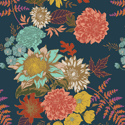 Floral Glow in Twilit by Art Gallery Fabrics