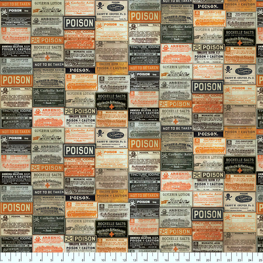 Regions Beyond Apothecary in Multi by Tim Holtz for Free Spirit