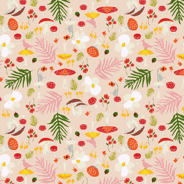 Forage in Pink by Blend Fabrics