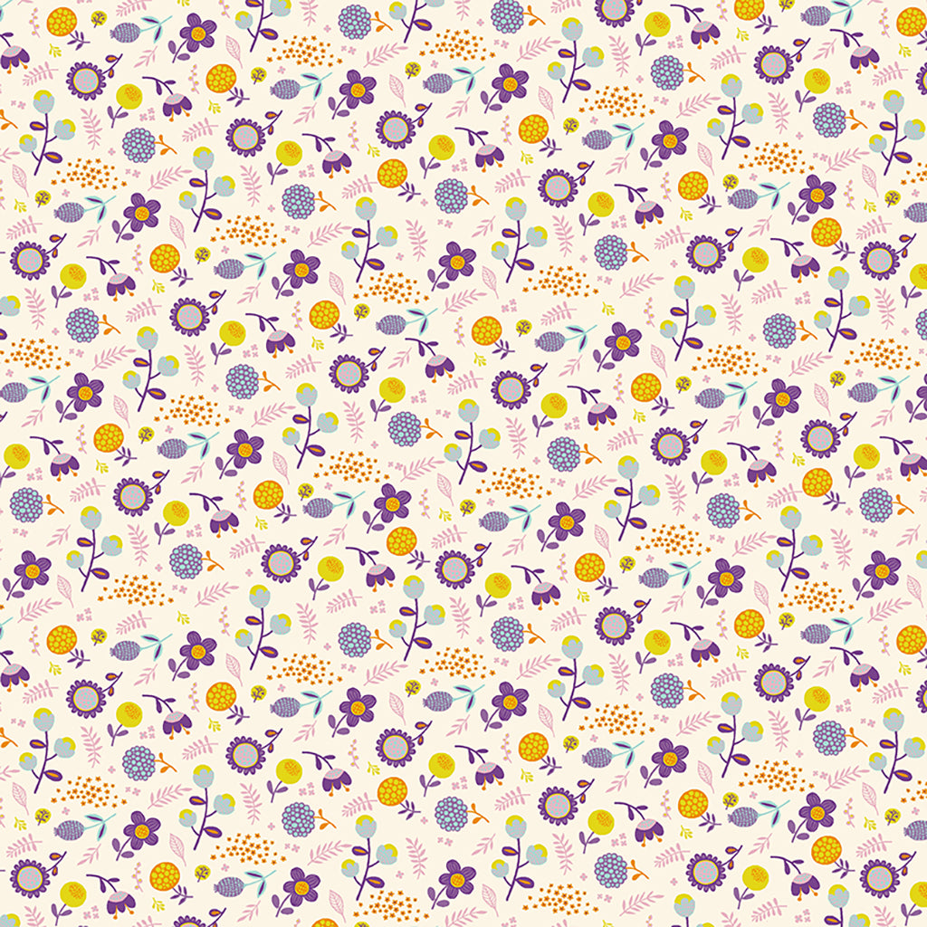 Designed by Helen Dardik for Clothworks, this gorgeous floral print is from the "Floribunda" collection. 