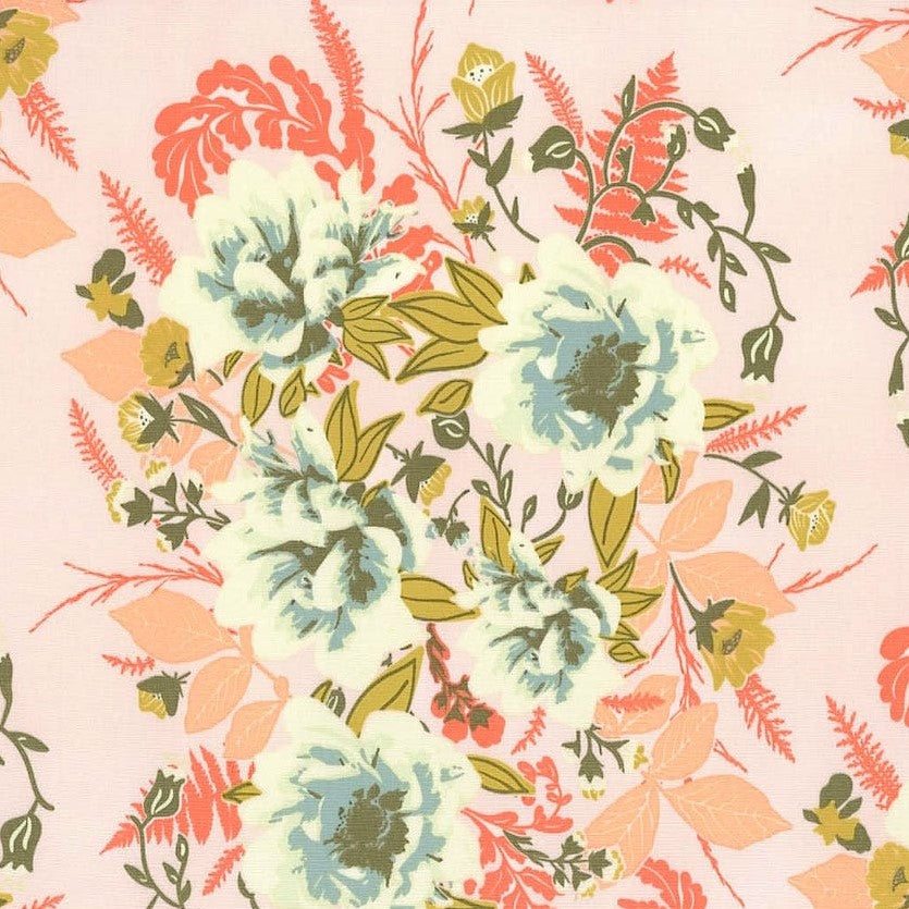 Detail of Forest Floor Wild Posy Fabric by Bonnie Christine for Art Gallery Fabrics