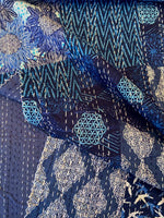 Kantha Cloth in Enchanted Indigo by Valori Wells