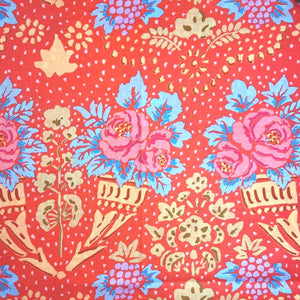 Precut half-yard: Stencil in Scarlet by Kaffe Fassett