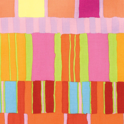 Layered Stripe in Orange by Kaffe Fassett