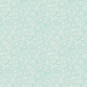 Make Today Awesome Petals in Turquoise by Clothworks