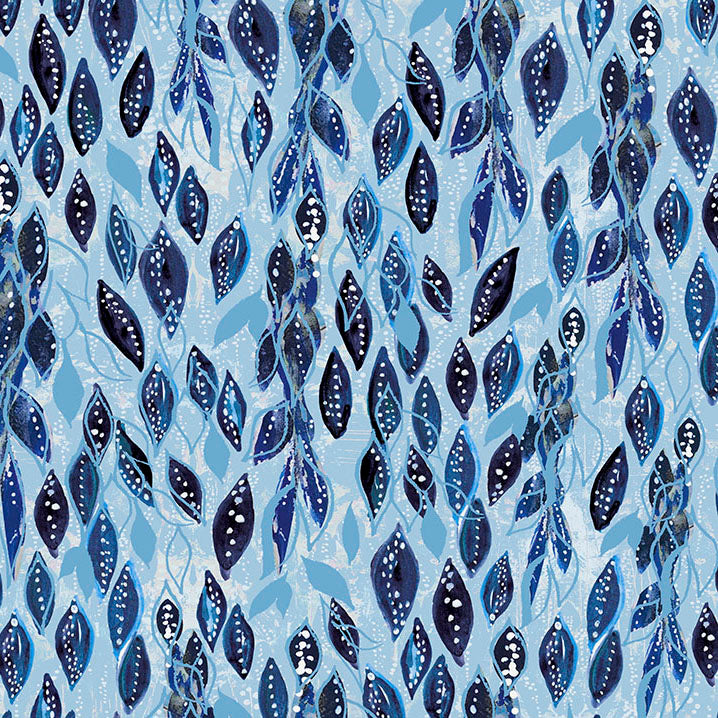 Dreamy Vines in Indigo by Kelli May-Krenz for Free Spirit