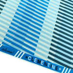 Clementine Fruity Stripes in Bright Blue by Melody Miller for Ruby Star Society