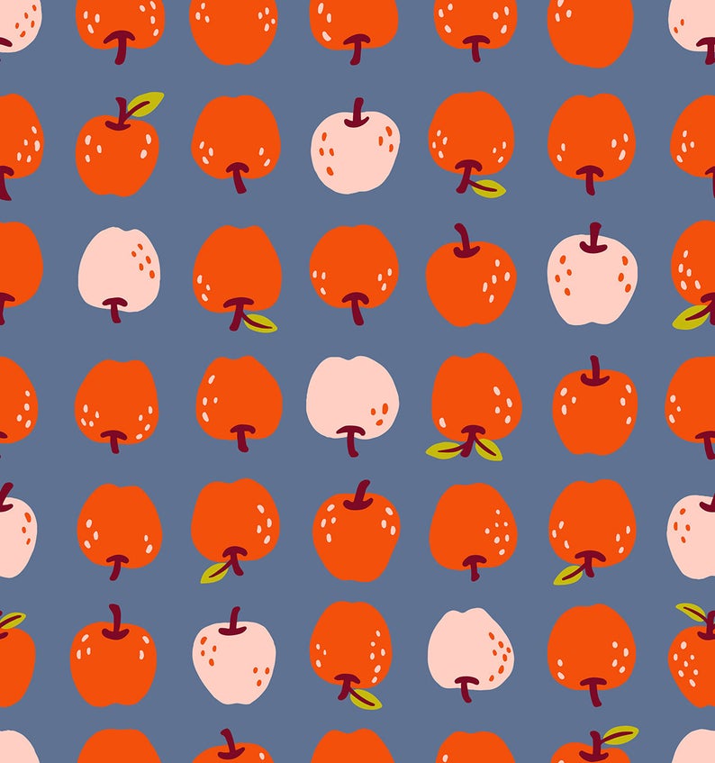 Smol - Them Apples in Denim by Kimberly Kight for Ruby Star Society