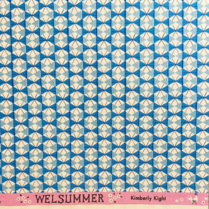 Welsummer Chicken Wire in Bright Blue by Kimberly Kight for Cotton + Steel
