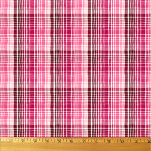 Wavy Plaid fabric by August Wren for Dear Stella from the Pardon My French Collection