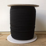 Black 1/4" (6 mm) knitted elastic