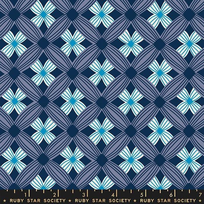 Tufted in Navy by Kimberly Kight for Ruby Star Society