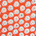 Trinket Spools in Orange by Melody Miller for Cotton + Steel